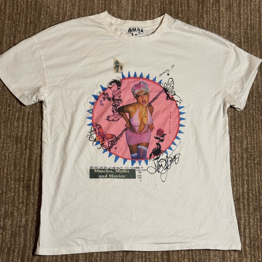 I.AM.GIA White Graphic Tee